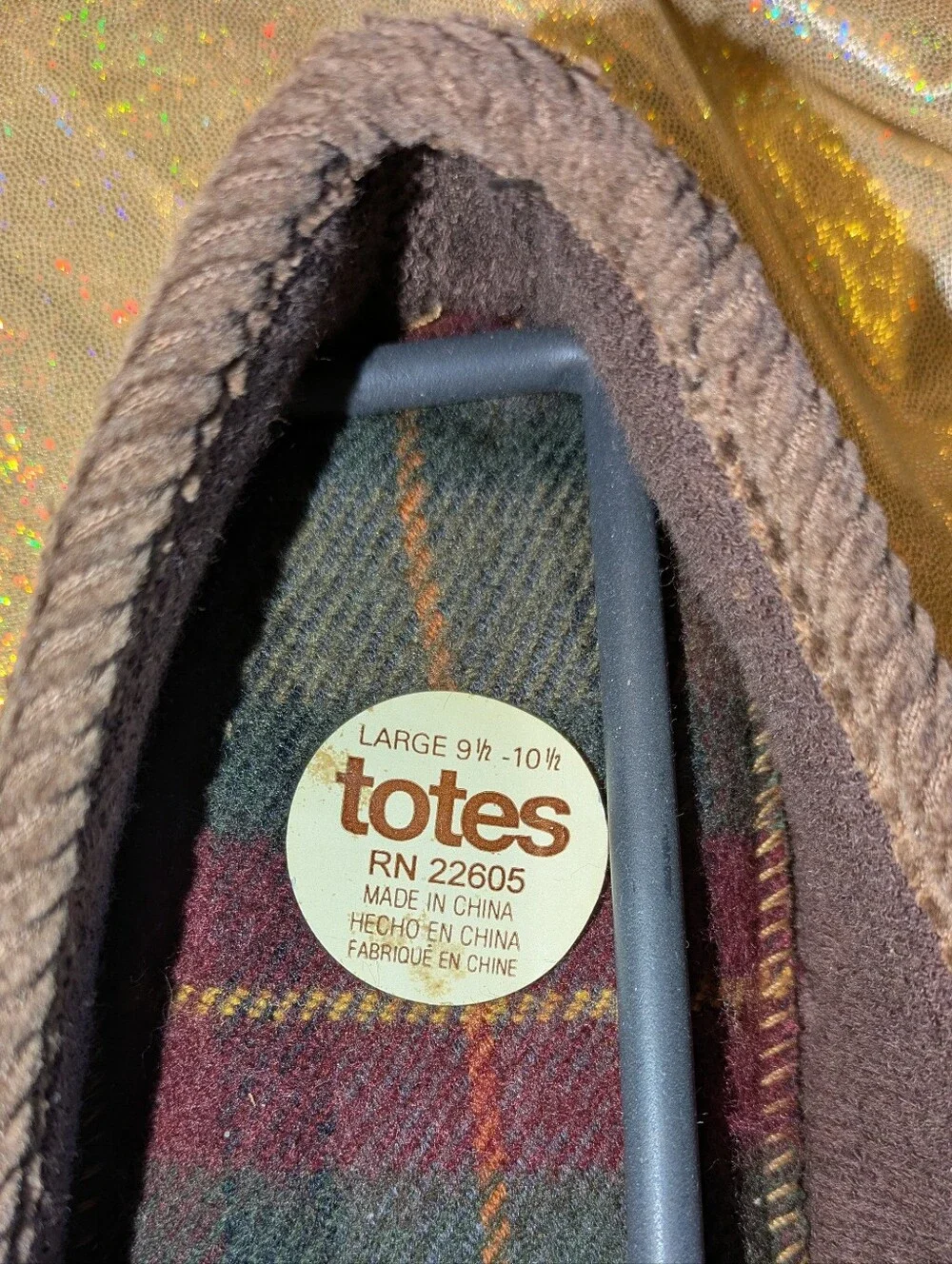 Mens Totes® Suede Slip-On Loafers Dark Brown NWT